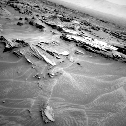 Nasa's Mars rover Curiosity acquired this image using its Left Navigation Camera on Sol 1353, at drive 1796, site number 54