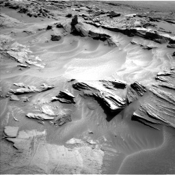 Nasa's Mars rover Curiosity acquired this image using its Left Navigation Camera on Sol 1353, at drive 1820, site number 54