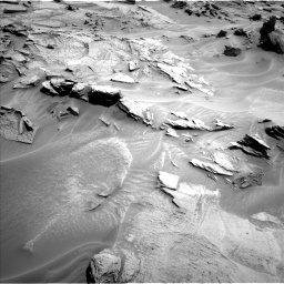 Nasa's Mars rover Curiosity acquired this image using its Left Navigation Camera on Sol 1353, at drive 1832, site number 54