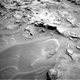 Nasa's Mars rover Curiosity acquired this image using its Left Navigation Camera on Sol 1353, at drive 1838, site number 54