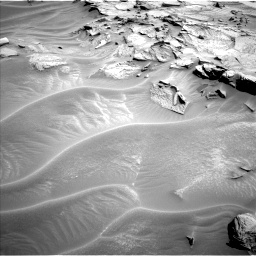 Nasa's Mars rover Curiosity acquired this image using its Left Navigation Camera on Sol 1353, at drive 1844, site number 54