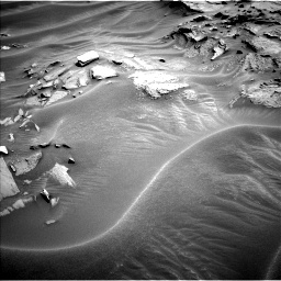 Nasa's Mars rover Curiosity acquired this image using its Left Navigation Camera on Sol 1353, at drive 1856, site number 54