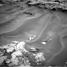 Nasa's Mars rover Curiosity acquired this image using its Left Navigation Camera on Sol 1353, at drive 1910, site number 54