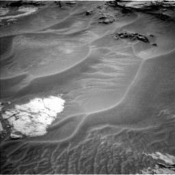 Nasa's Mars rover Curiosity acquired this image using its Left Navigation Camera on Sol 1353, at drive 1922, site number 54