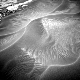 Nasa's Mars rover Curiosity acquired this image using its Left Navigation Camera on Sol 1353, at drive 1946, site number 54