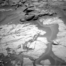 Nasa's Mars rover Curiosity acquired this image using its Left Navigation Camera on Sol 1353, at drive 2006, site number 54