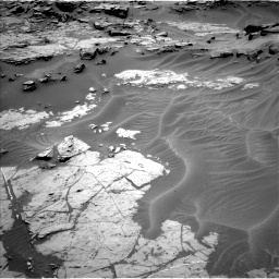 Nasa's Mars rover Curiosity acquired this image using its Left Navigation Camera on Sol 1353, at drive 2036, site number 54