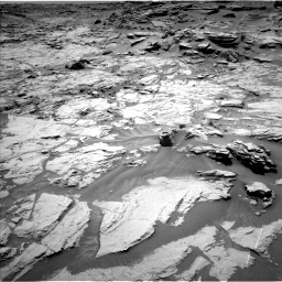 Nasa's Mars rover Curiosity acquired this image using its Left Navigation Camera on Sol 1353, at drive 2066, site number 54