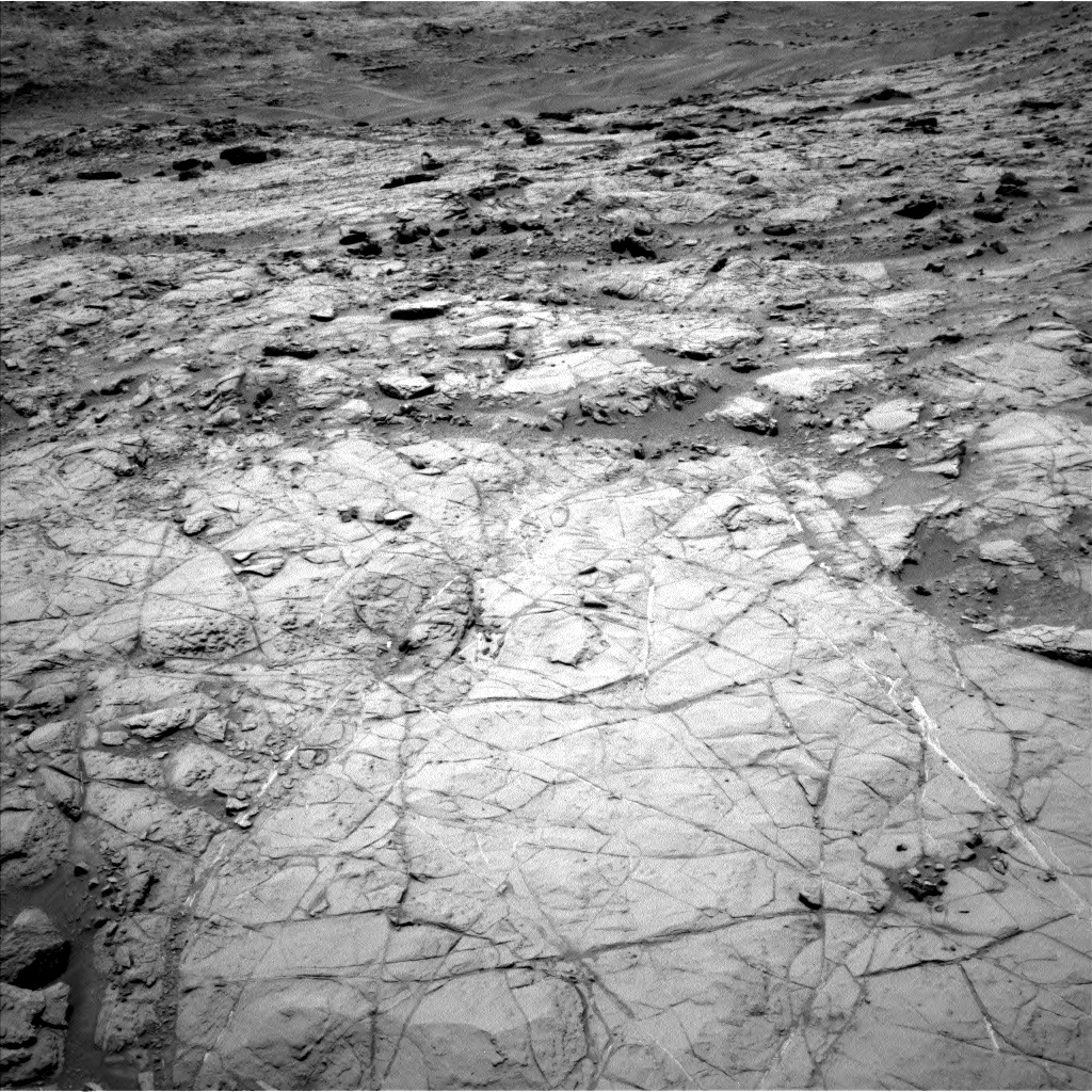 Nasa's Mars rover Curiosity acquired this image using its Left Navigation Camera on Sol 1353, at drive 2156, site number 54