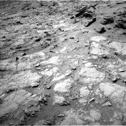 Nasa's Mars rover Curiosity acquired this image using its Left Navigation Camera on Sol 1353, at drive 2174, site number 54