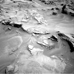 Nasa's Mars rover Curiosity acquired this image using its Right Navigation Camera on Sol 1353, at drive 1832, site number 54