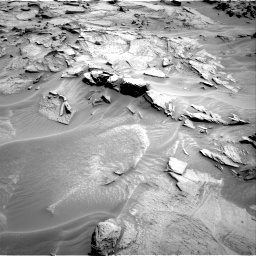 Nasa's Mars rover Curiosity acquired this image using its Right Navigation Camera on Sol 1353, at drive 1838, site number 54