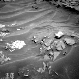 Nasa's Mars rover Curiosity acquired this image using its Right Navigation Camera on Sol 1353, at drive 1874, site number 54