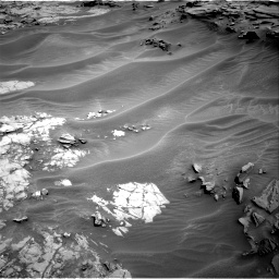 Nasa's Mars rover Curiosity acquired this image using its Right Navigation Camera on Sol 1353, at drive 1880, site number 54