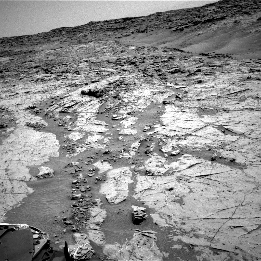 Nasa's Mars rover Curiosity acquired this image using its Left Navigation Camera on Sol 1357, at drive 2262, site number 54