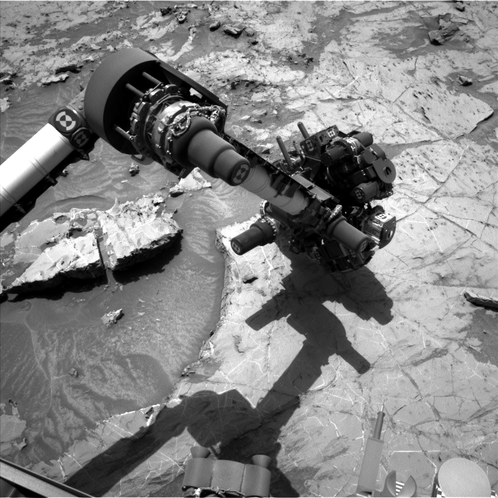 Nasa's Mars rover Curiosity acquired this image using its Left Navigation Camera on Sol 1358, at drive 2280, site number 54