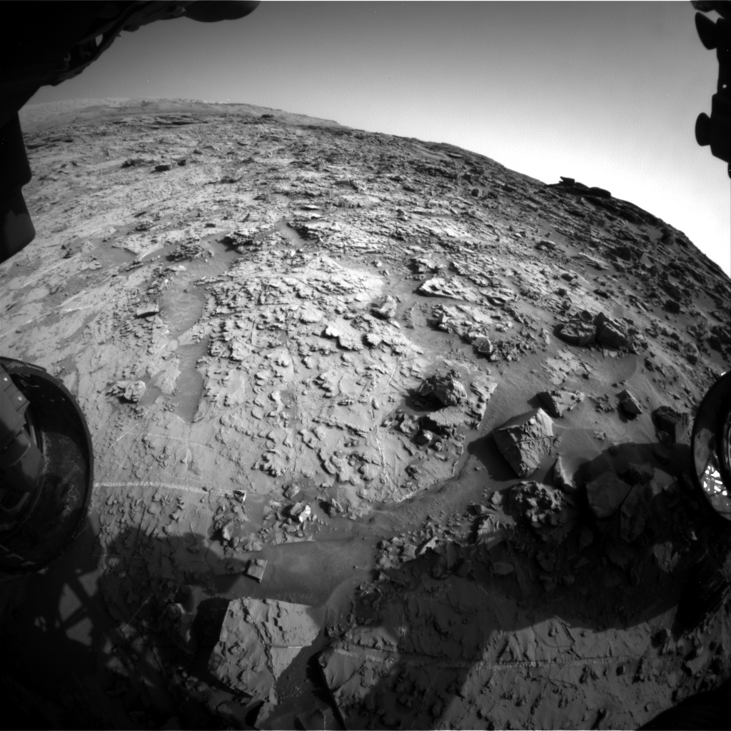 Nasa's Mars rover Curiosity acquired this image using its Front Hazard Avoidance Camera (Front Hazcam) on Sol 1369, at drive 2508, site number 54