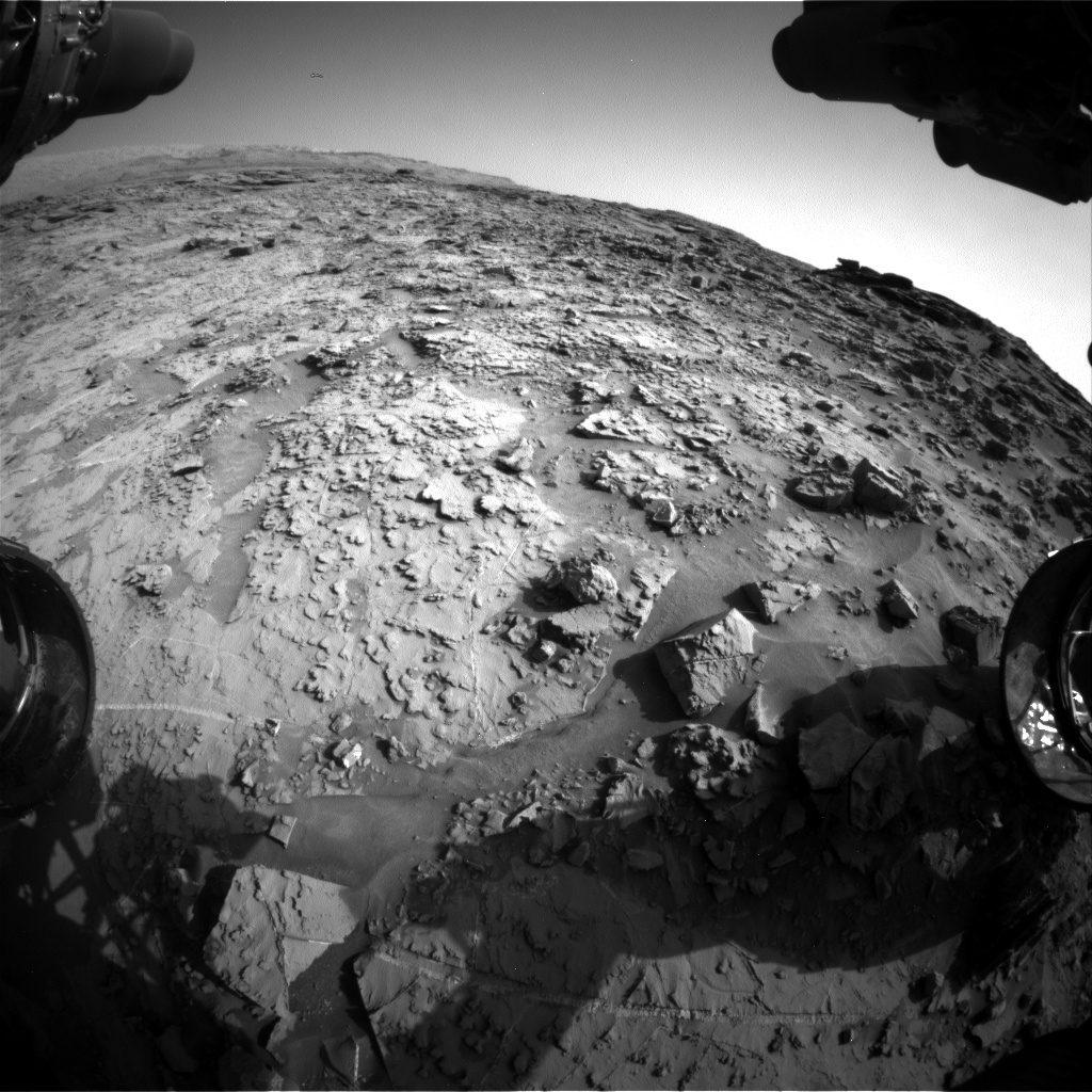 Nasa's Mars rover Curiosity acquired this image using its Front Hazard Avoidance Camera (Front Hazcam) on Sol 1369, at drive 2508, site number 54