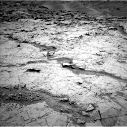 Nasa's Mars rover Curiosity acquired this image using its Left Navigation Camera on Sol 1369, at drive 2370, site number 54