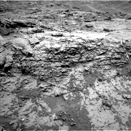 Nasa's Mars rover Curiosity acquired this image using its Left Navigation Camera on Sol 1369, at drive 2412, site number 54