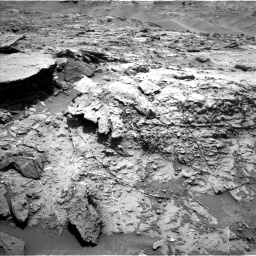 Nasa's Mars rover Curiosity acquired this image using its Left Navigation Camera on Sol 1369, at drive 2418, site number 54