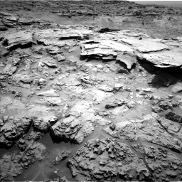 Nasa's Mars rover Curiosity acquired this image using its Left Navigation Camera on Sol 1369, at drive 2454, site number 54