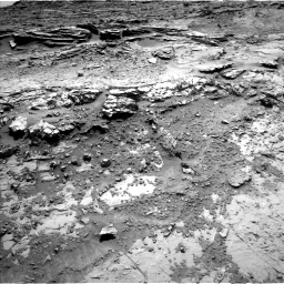 Nasa's Mars rover Curiosity acquired this image using its Left Navigation Camera on Sol 1369, at drive 2484, site number 54