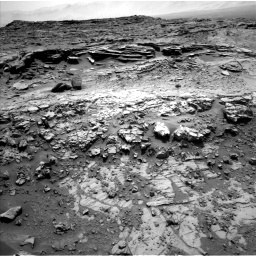 Nasa's Mars rover Curiosity acquired this image using its Left Navigation Camera on Sol 1369, at drive 2496, site number 54