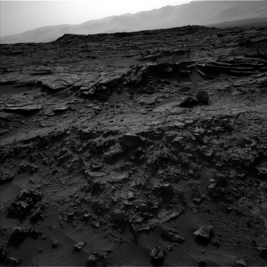 Nasa's Mars rover Curiosity acquired this image using its Left Navigation Camera on Sol 1369, at drive 2508, site number 54