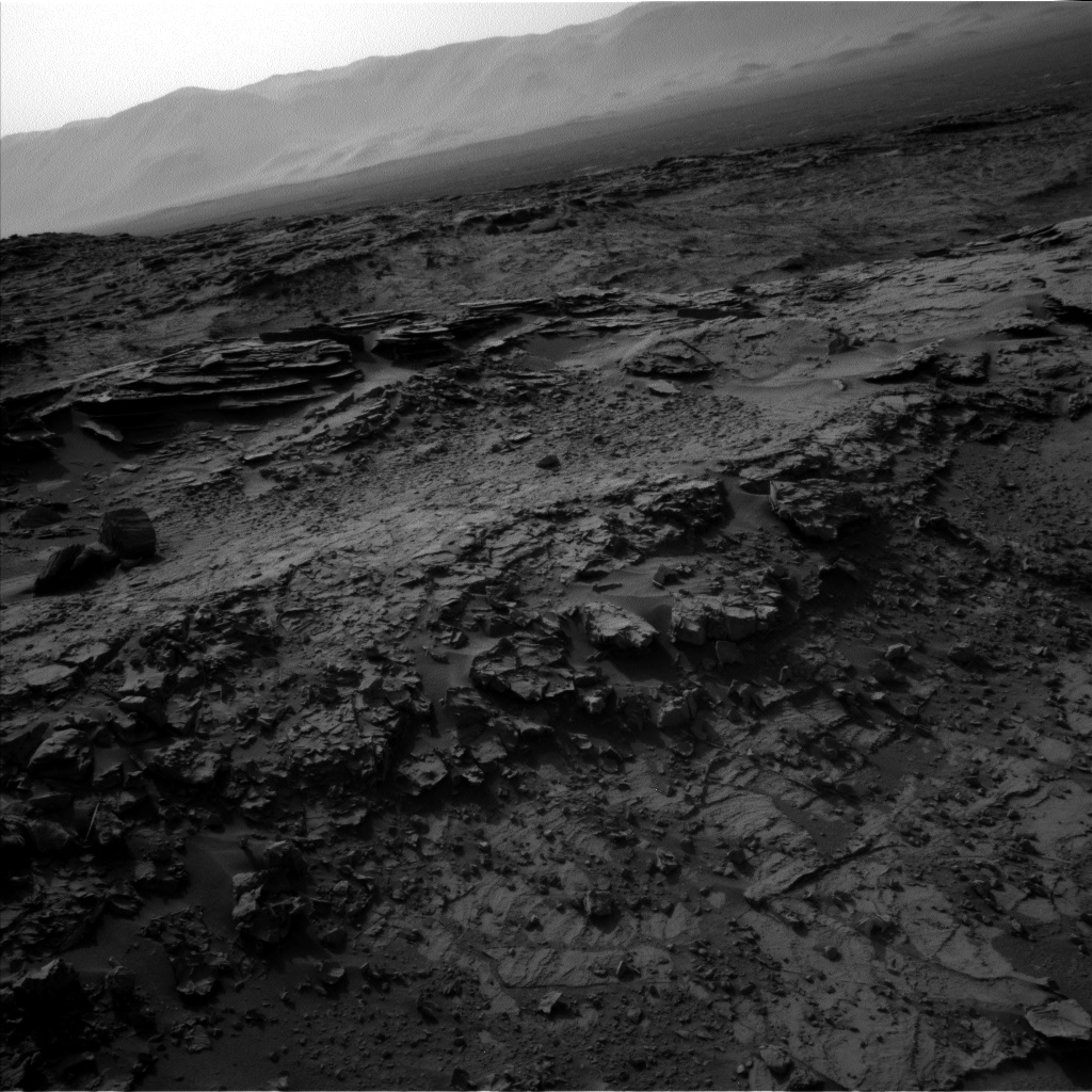 Nasa's Mars rover Curiosity acquired this image using its Left Navigation Camera on Sol 1369, at drive 2508, site number 54
