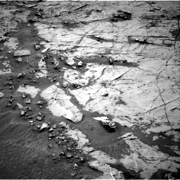 Nasa's Mars rover Curiosity acquired this image using its Right Navigation Camera on Sol 1369, at drive 2316, site number 54