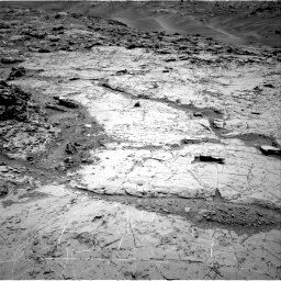 Nasa's Mars rover Curiosity acquired this image using its Right Navigation Camera on Sol 1369, at drive 2382, site number 54