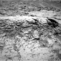 Nasa's Mars rover Curiosity acquired this image using its Right Navigation Camera on Sol 1369, at drive 2400, site number 54