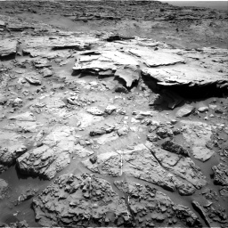 Nasa's Mars rover Curiosity acquired this image using its Right Navigation Camera on Sol 1369, at drive 2454, site number 54