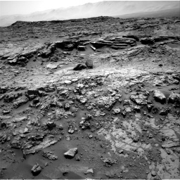 Nasa's Mars rover Curiosity acquired this image using its Right Navigation Camera on Sol 1369, at drive 2502, site number 54