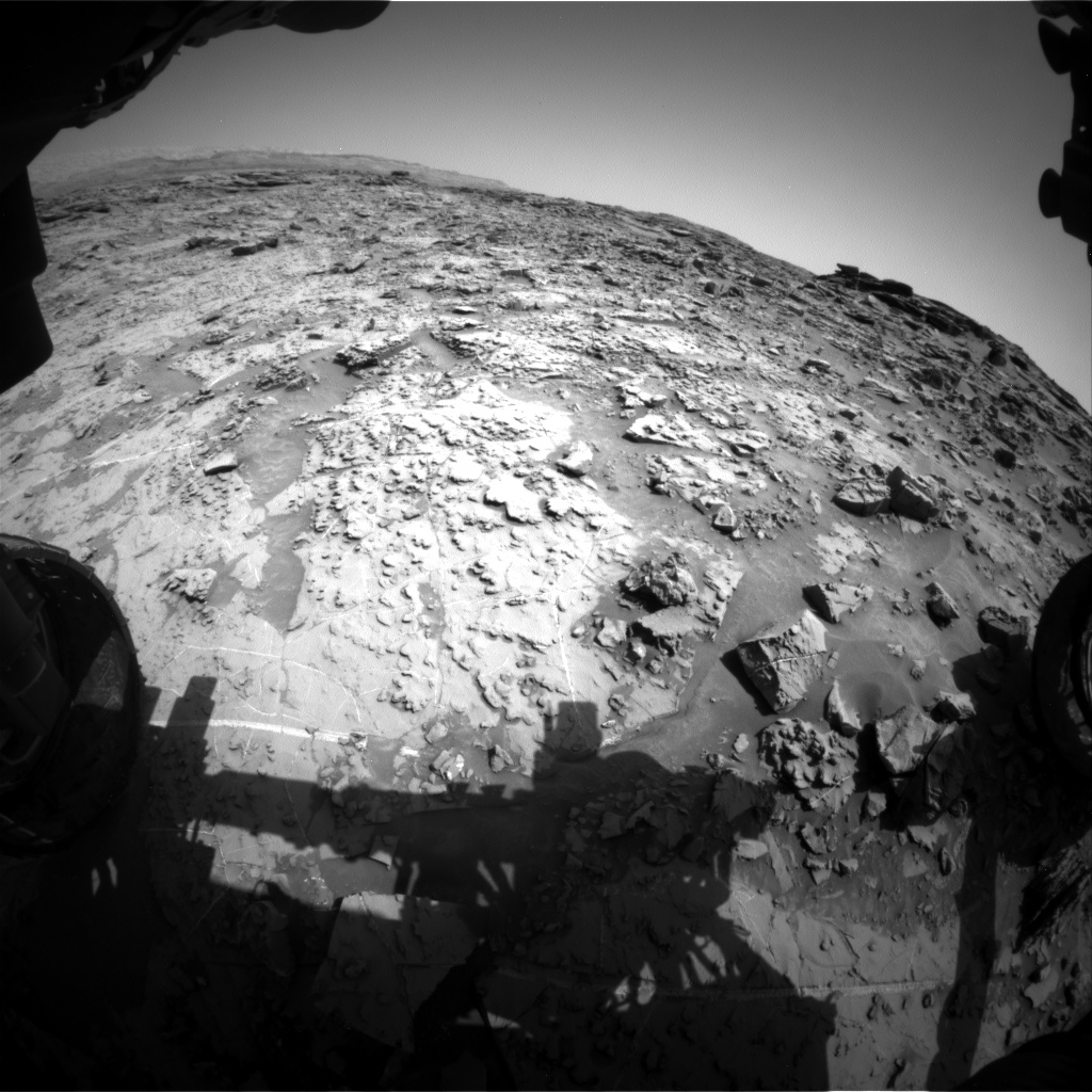 Nasa's Mars rover Curiosity acquired this image using its Front Hazard Avoidance Camera (Front Hazcam) on Sol 1370, at drive 2508, site number 54