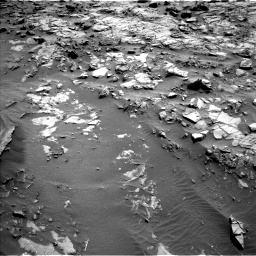 Nasa's Mars rover Curiosity acquired this image using its Left Navigation Camera on Sol 1371, at drive 2670, site number 54