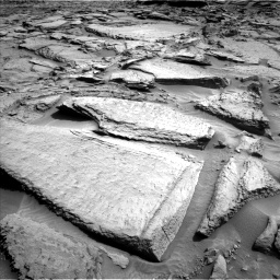 Nasa's Mars rover Curiosity acquired this image using its Left Navigation Camera on Sol 1371, at drive 2724, site number 54