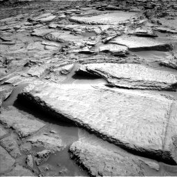 Nasa's Mars rover Curiosity acquired this image using its Left Navigation Camera on Sol 1371, at drive 2730, site number 54