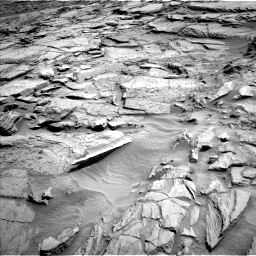 Nasa's Mars rover Curiosity acquired this image using its Left Navigation Camera on Sol 1371, at drive 2754, site number 54