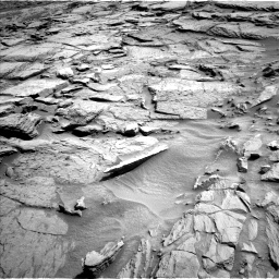 Nasa's Mars rover Curiosity acquired this image using its Left Navigation Camera on Sol 1371, at drive 2760, site number 54