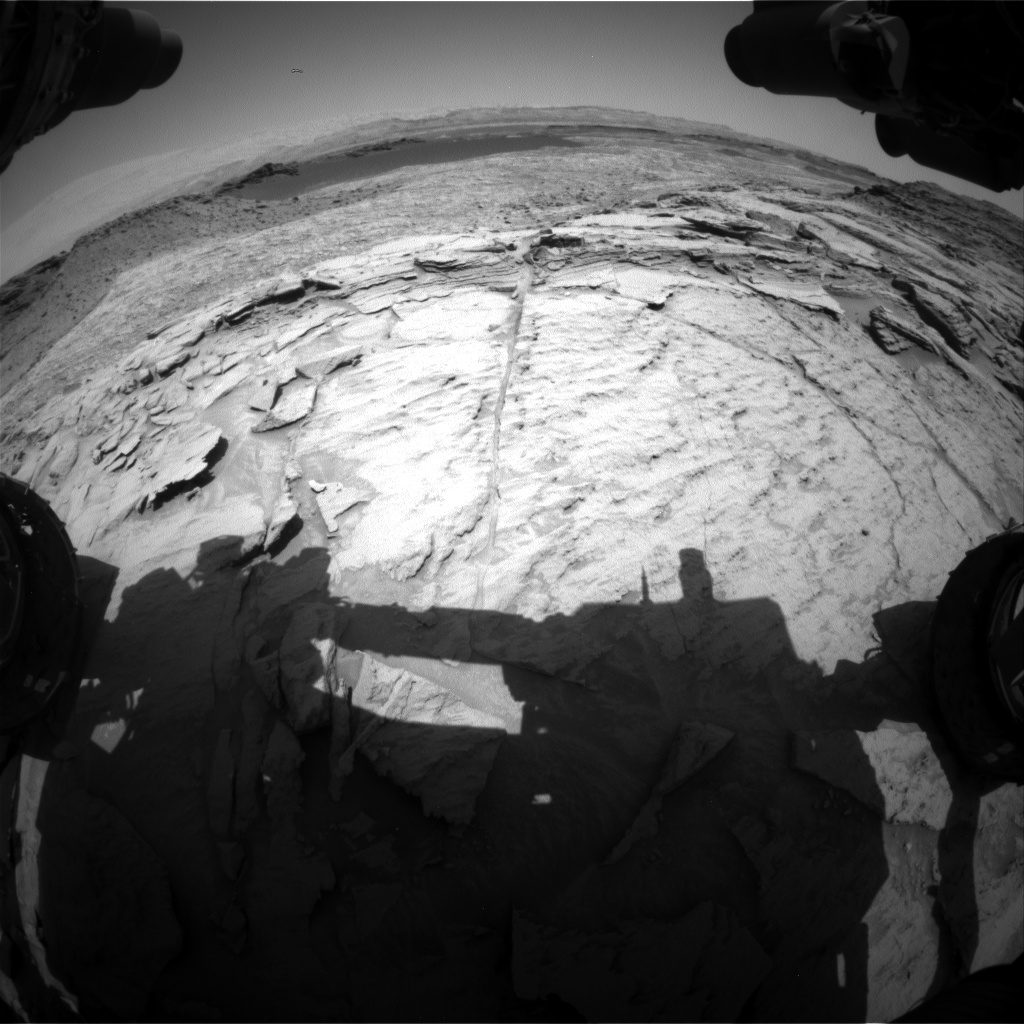 Nasa's Mars rover Curiosity acquired this image using its Front Hazard Avoidance Camera (Front Hazcam) on Sol 1372, at drive 2784, site number 54