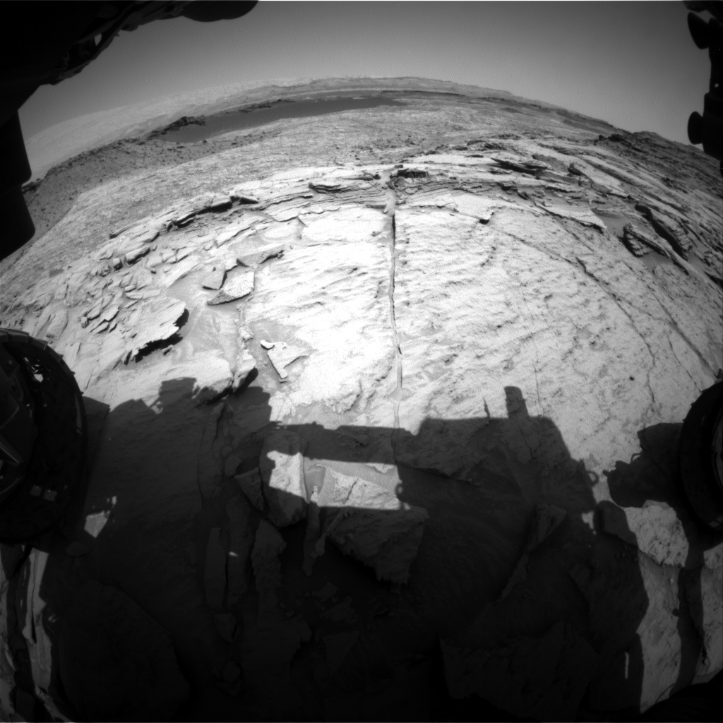 Nasa's Mars rover Curiosity acquired this image using its Front Hazard Avoidance Camera (Front Hazcam) on Sol 1373, at drive 2784, site number 54
