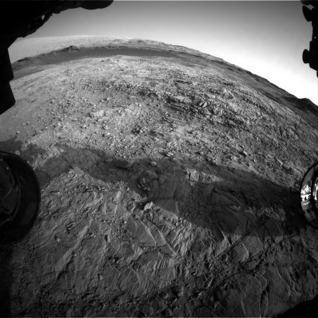 Nasa's Mars rover Curiosity acquired this image using its Front Hazard Avoidance Camera (Front Hazcam) on Sol 1373, at drive 3036, site number 54