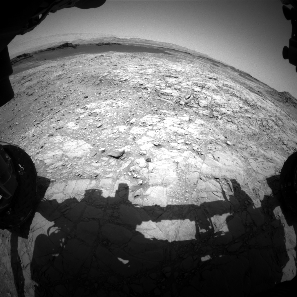 Nasa's Mars rover Curiosity acquired this image using its Front Hazard Avoidance Camera (Front Hazcam) on Sol 1375, at drive 3036, site number 54
