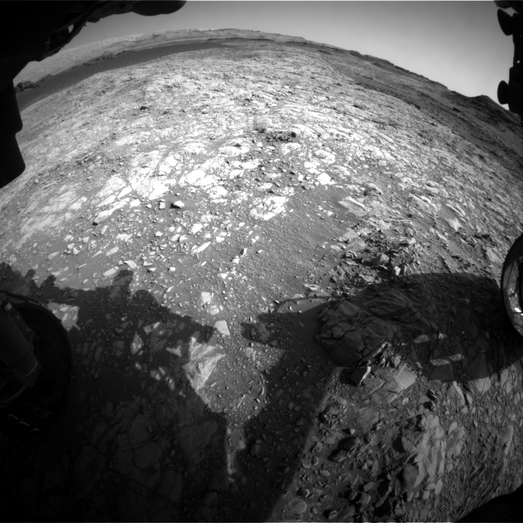 Nasa's Mars rover Curiosity acquired this image using its Front Hazard Avoidance Camera (Front Hazcam) on Sol 1376, at drive 0, site number 55
