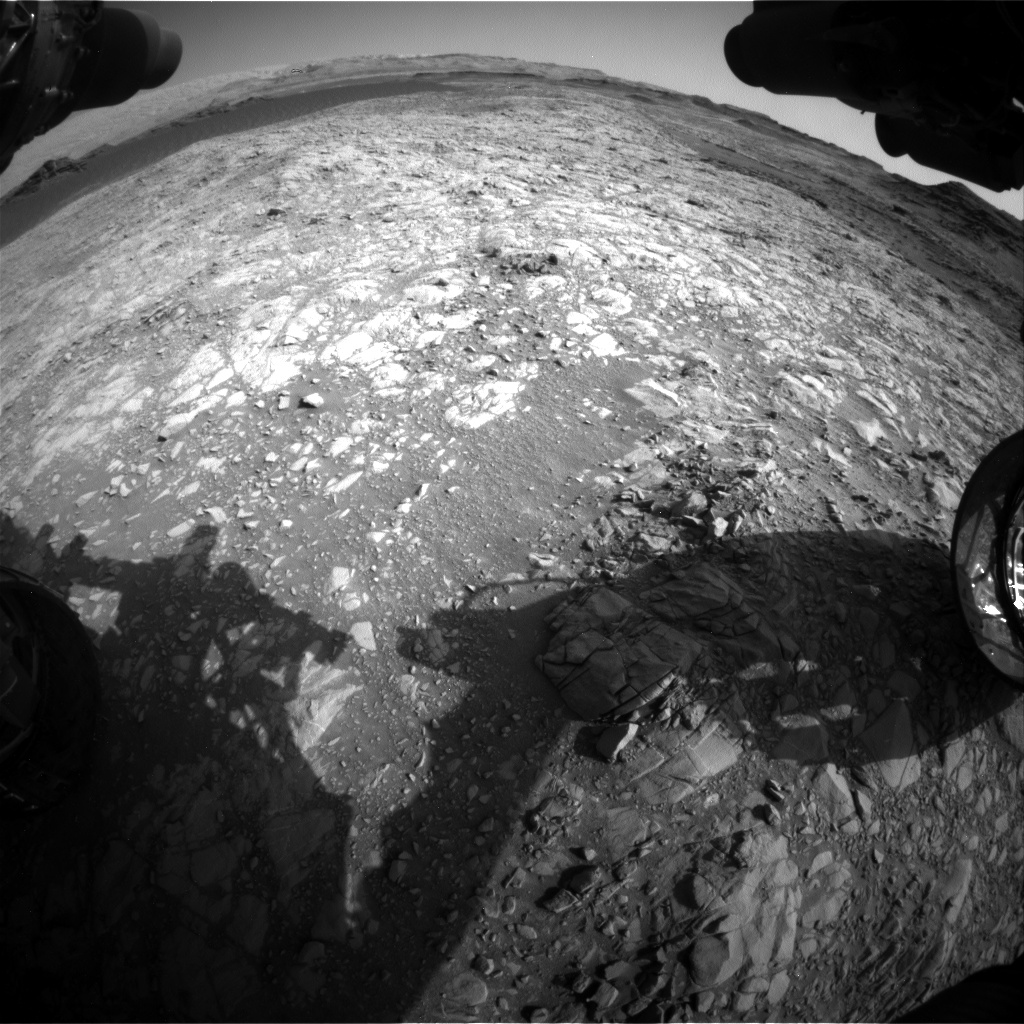 Nasa's Mars rover Curiosity acquired this image using its Front Hazard Avoidance Camera (Front Hazcam) on Sol 1376, at drive 0, site number 55