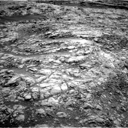 Nasa's Mars rover Curiosity acquired this image using its Left Navigation Camera on Sol 1376, at drive 3156, site number 54