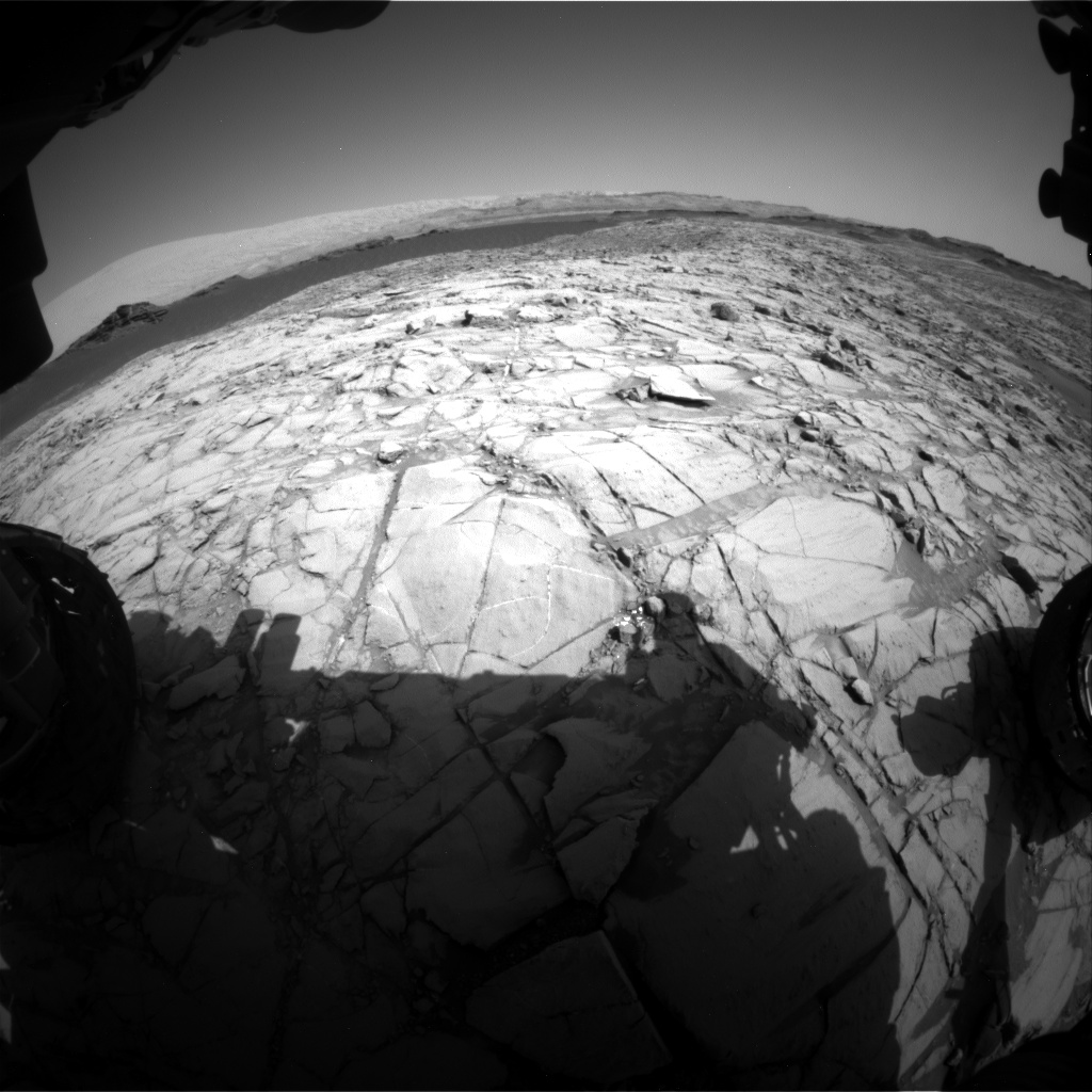 Nasa's Mars rover Curiosity acquired this image using its Front Hazard Avoidance Camera (Front Hazcam) on Sol 1381, at drive 310, site number 55