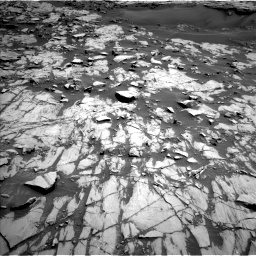Nasa's Mars rover Curiosity acquired this image using its Left Navigation Camera on Sol 1383, at drive 334, site number 55